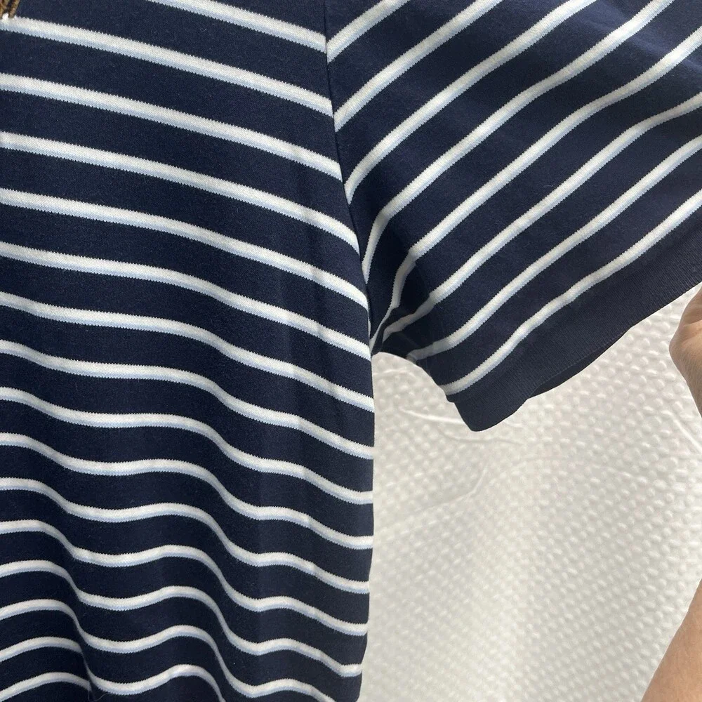 Polo Ralph Lauren Men’s Pima Cotton Blue & White Stripe Polo Shirt XL Flesh Pony